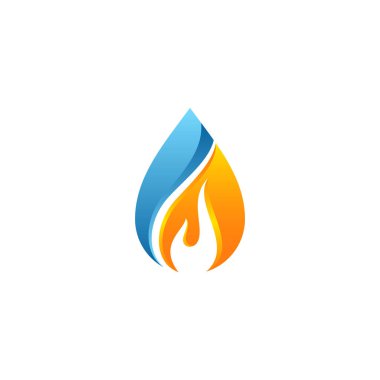 Modern su damlacık simgesini Logo şablonu yeşil teknoloji iş gaz petrol şirketi ile modern yüksek son için bak