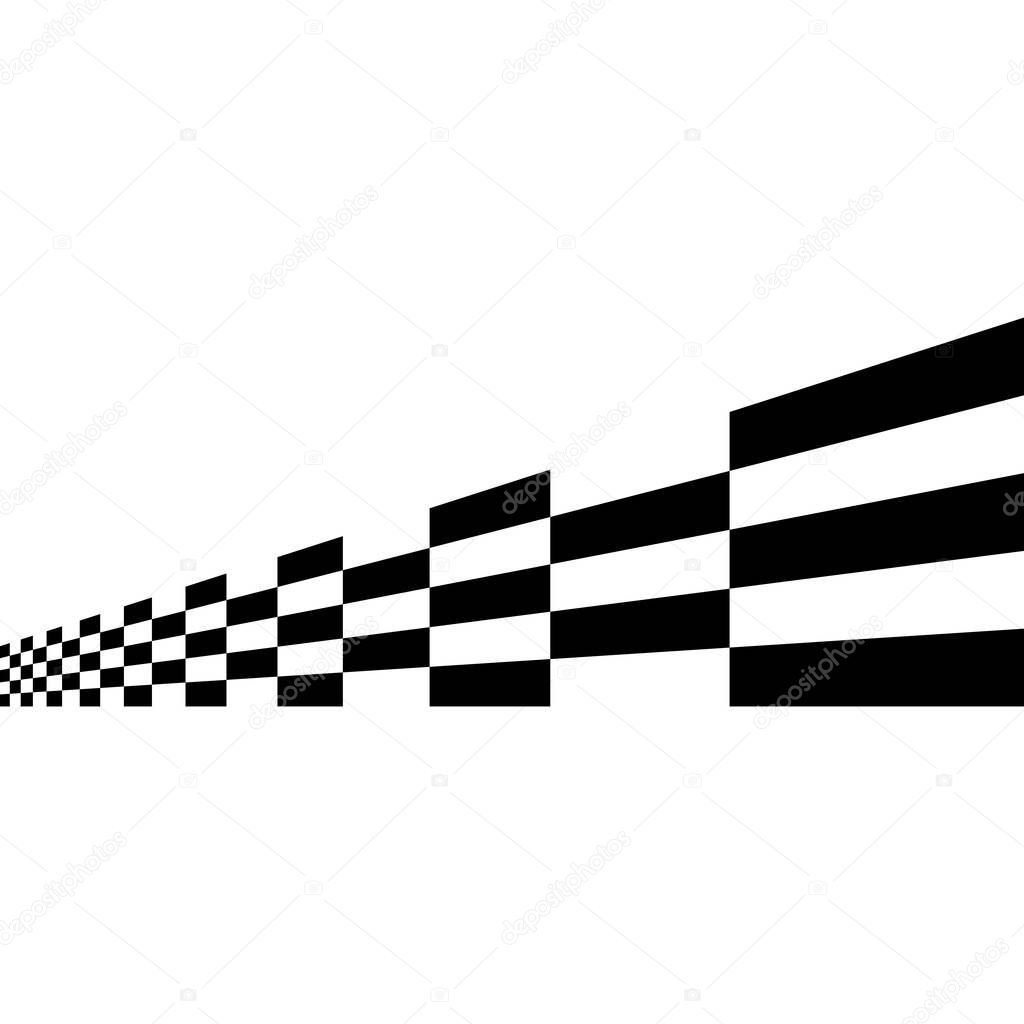 Modern Race Flag Background Template for automotive logo decal fast speed with high end look