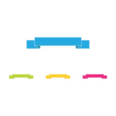 Modern klasik şerit Tittle afiş şablon