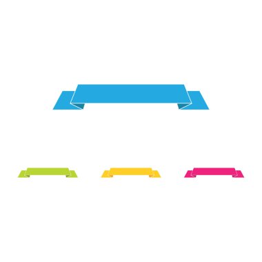 Modern klasik şerit Tittle afiş şablon