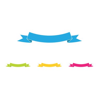 Modern klasik şerit Tittle afiş şablon