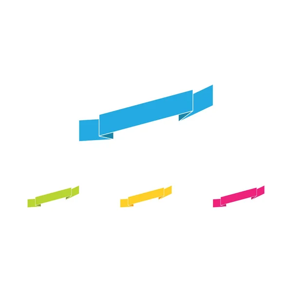 Modern Classic Ribbon Tittle Banner Template — Stock Vector