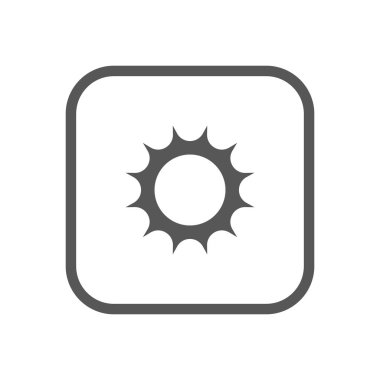 Modern simgesi hava düğmesini uygulamalar ile serin renk ve yüksek son bak