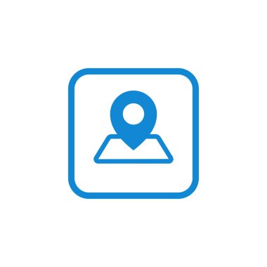 Modern iletişim bize ulaşın simgeleri tasarım simgeler tüm şirket ile yüksek son bak beyaz arka plan üzerinde izole mavi renk vektör çizim üzerinde teknoloji iş için