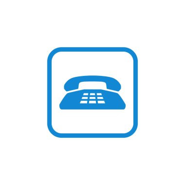 Modern iletişim bize ulaşın simgeleri tasarım simgeler tüm şirket ile yüksek son bak beyaz arka plan üzerinde izole mavi renk vektör çizim üzerinde teknoloji iş için