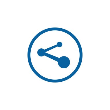  Paylaş tarihinde Sosyal Medya Icons simgeleri beyaz zemin üzerine mavi renk vektör çizim suratında yüksek son tüm şirket izole teknoloji iş için tasarım