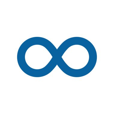 Sonsuzluk simgesi simgeleri logosu şablonu ile modern yüksek son teknoloji iş sağlığı şirket için