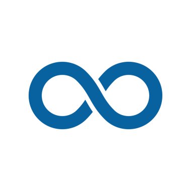 Sonsuzluk simgesi simgeleri logosu şablonu ile modern yüksek son teknoloji iş sağlığı şirket için