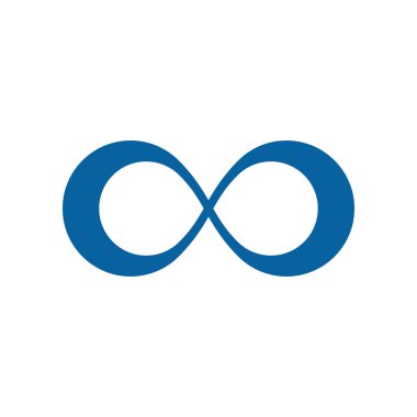 Sonsuzluk simgesi simgeleri logosu şablonu ile modern yüksek son teknoloji iş sağlığı şirket için