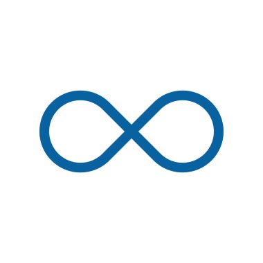 Sonsuzluk simgesi simgeleri logosu şablonu ile modern yüksek son teknoloji iş sağlığı şirket için