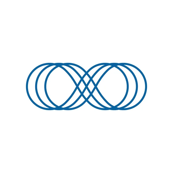 Logo Infinity Symbol Icons Plantilla Para Empresa Tecnológica Salud Empresarial — Vector de stock