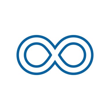 Sonsuzluk simgesi simgeleri logosu şablonu ile modern yüksek son teknoloji iş sağlığı şirket için