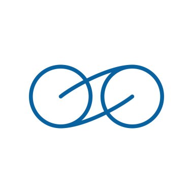 Modern sonsuzluk simgesi simgeleri logo şablonu ile yüksek son teknoloji iş sağlık şirketi için bak