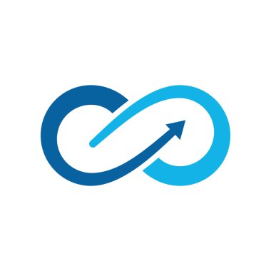 Modern sonsuzluk simgesi simgeleri logo şablonu ile yüksek son teknoloji iş sağlık şirketi için bak