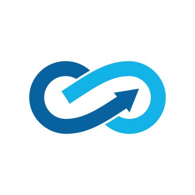 Modern sonsuzluk simgesi simgeleri logo şablonu ile yüksek son teknoloji iş sağlık şirketi için bak