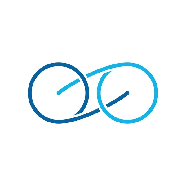 Plantilla Logotipo Iconos Símbolo Infinito Moderno Para Empresa Salud Negocios — Vector de stock