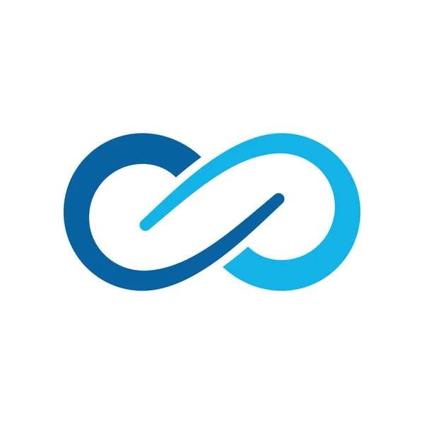 Moderne Infinity Symbool Pictogrammen Logo Sjabloon Voor Gezondheid Technologiebedrijf Met — Stockvector