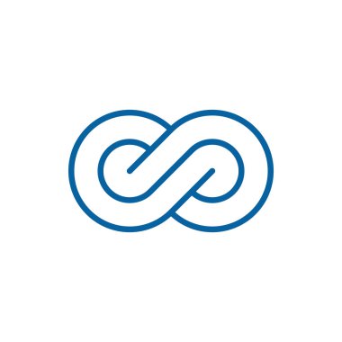 Modern sonsuzluk simgesi simgeleri logo şablonu ile yüksek son teknoloji iş sağlık şirketi için bak