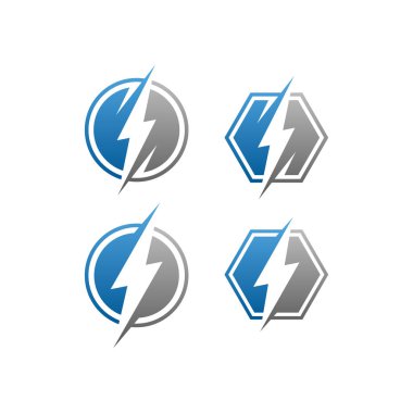 Modern elektrikli mavi ışık simgesi yüksek son görünüm