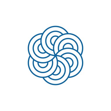 Modern yüksek son görünüm ile teknoloji iş sağlığı şirketi için Benzersiz Yeni Geometrik Tasarım Simge Simge Logo