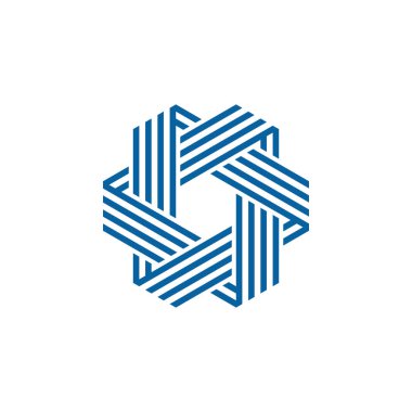 Modern yüksek son görünüm ile teknoloji iş sağlığı şirketi için Benzersiz Yeni Geometrik Tasarım Simge Simge Logo