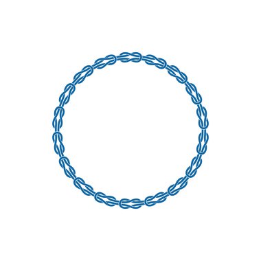 Modern yüksek son görünüm ile iş sağlığı şirketi dekorasyon için Benzersiz Knot Infinity Border Logo Tasarım Şablonu