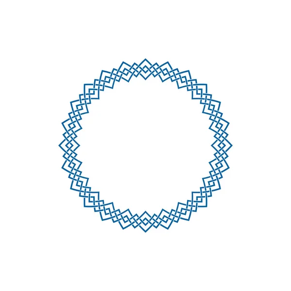 独特的Knot无限边界标志设计模板 用于商业健康公司装饰与现代高端外观 — 图库矢量图片