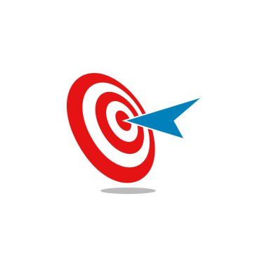  Modern yüksek son görünüm ile pazarlama teknolojisi iş sağlığı şirketi için Hedef Simge Logo Tasarım Şablonu