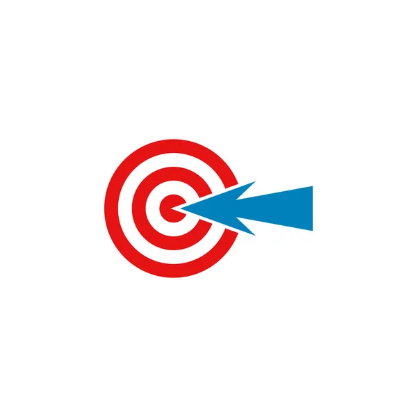 Plantilla Diseño Logotipo Ícono Objetivo Para Empresa Salud Comercial Tecnología — Vector de stock