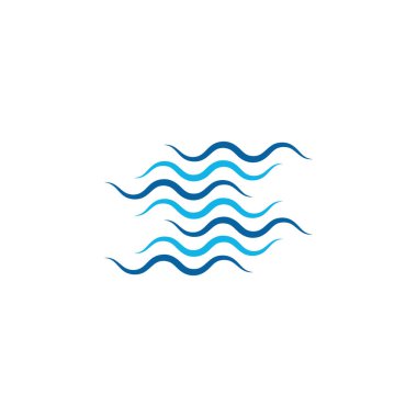 Su Dalga Simge Logo Tasarım Şablonmodern yüksek son görünüm ile yeşil teknoloji iş sıhhi tesisat rüzgar şirketi için