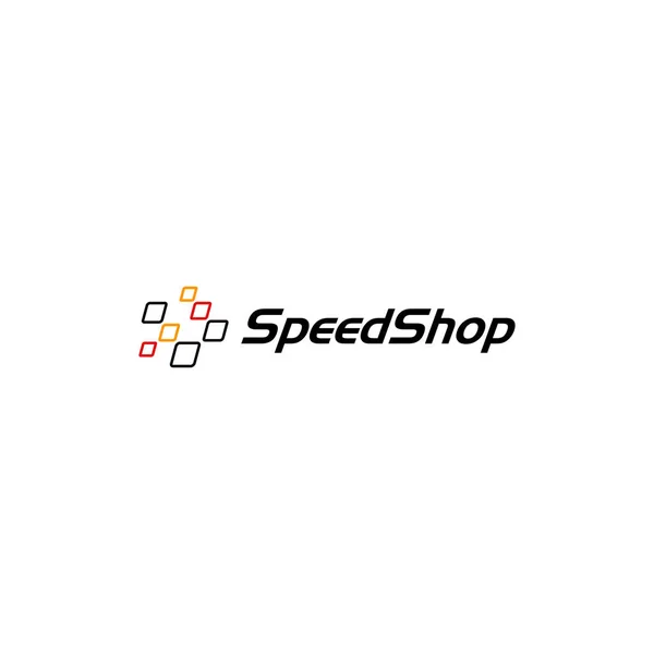 Modern Speed Race Flag Banner Background Logo Para Empresa Automotiva — Vetor de Stock