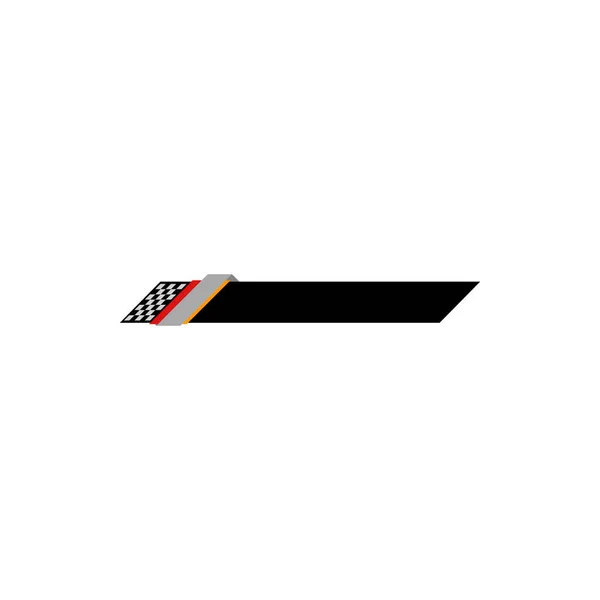 Modern Speed Race Flag Banner Background Logo Automotive Company Logo — Stock Vector