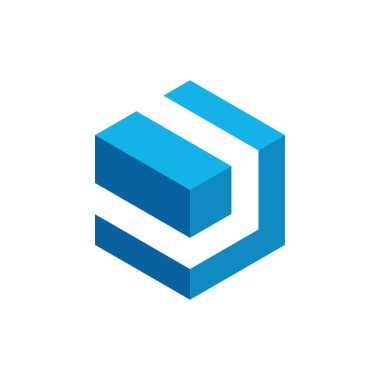 Modern yüksek son görünüm ile teknoloji finans iş sağlığı şirketi için Hexagon Box Element Şablon Simgesi