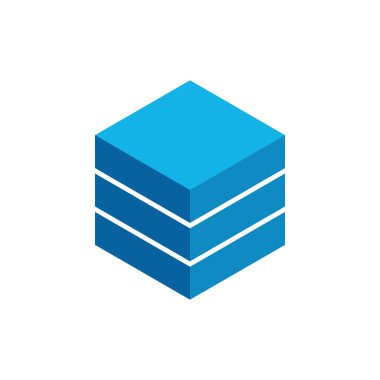 Modern yüksek son görünüm ile teknoloji finans iş sağlığı şirketi için Hexagon Box Element Şablon Simgesi