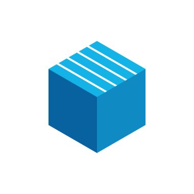 Modern yüksek son görünüm ile teknoloji finans iş sağlığı şirketi için Hexagon Box Element Şablon Simgesi
