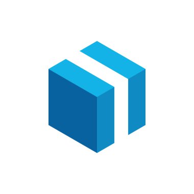 Modern yüksek son görünüm ile teknoloji finans iş sağlığı şirketi için Hexagon Box Element Şablon Simgesi