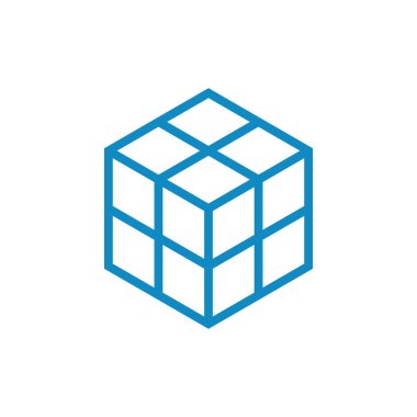 Modern yüksek son görünüm ile teknoloji finans iş sağlığı şirketi için Hexagon Box Element Şablon Simgesi