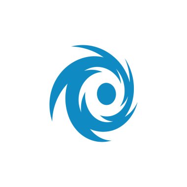 Modern yüksek son görünüm ile teknoloji iş sağlığı şirketi için Vortex Vektör İllüstrasyon Simge Logo