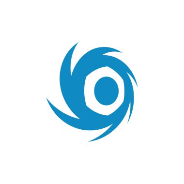 Modern yüksek son görünüm ile teknoloji iş sağlığı şirketi için Vortex Vektör İllüstrasyon Simge Logo