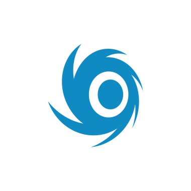 Modern yüksek son görünüm ile teknoloji iş sağlığı şirketi için Vortex Vektör İllüstrasyon Simge Logo