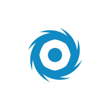 Modern yüksek son görünüm ile teknoloji iş sağlığı şirketi için Vortex Vektör İllüstrasyon Simge Logo