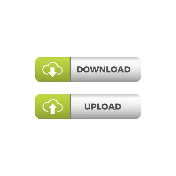 Modernes Download Upload Symbol Für Alle Storage Business Technology Unternehmen — Stockvektor