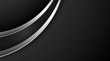 Üst düzey görünümü olan tüm iş işletmeleri için Soyut Katmanlı Siyah Krom Döşeme Otomotiv Arka Plan