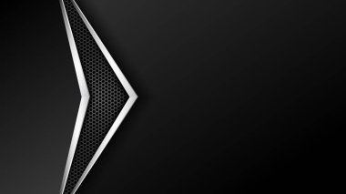 Üst düzey görünümü olan tüm iş işletmeleri için Soyut Katmanlı Siyah Krom Döşeme Otomotiv Arka Plan