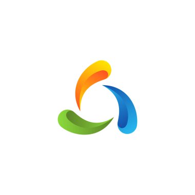 Renkli Soyut Dairesel Swirl Logo Yuvarlak Şekil promosyon ve sunum için yüksek son görünüm ile tüm iş şirketi