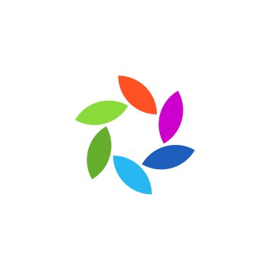 Renkli Soyut Dairesel Swirl Logo Yuvarlak Şekil promosyon ve sunum için yüksek son görünüm ile tüm iş şirketi