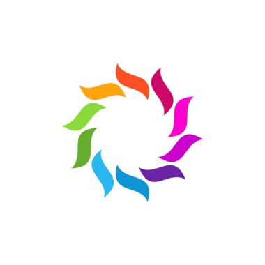 Renkli Soyut Dairesel Swirl Logo Yuvarlak Şekil promosyon ve sunum için yüksek son görünüm ile tüm iş şirketi