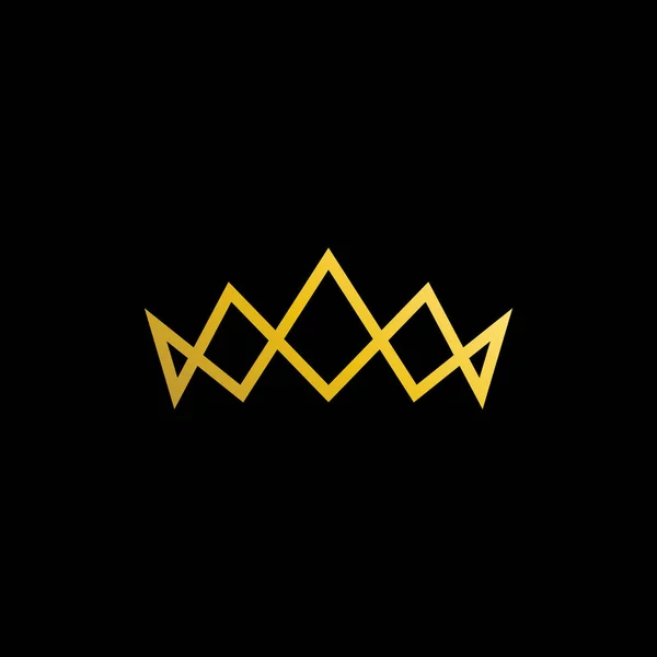 Symboles Modernes Simples Logo Icône Couronne Royale Pour Élément Décoration — Image vectorielle