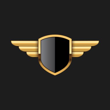 Boş Rozet Shield Crest Etiket Zırh Lüks Altın Tasarım Elemanı Şablon logo arka plan Kart Davetiyeleri Dekorasyon Elemanı için