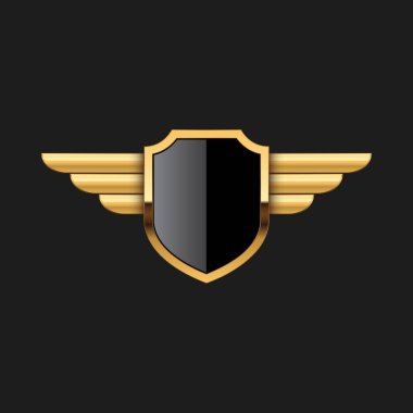 Boş Rozet Shield Crest Etiket Zırh Lüks Altın Tasarım Elemanı Şablon logo arka plan Kart Davetiyeleri Dekorasyon Elemanı için